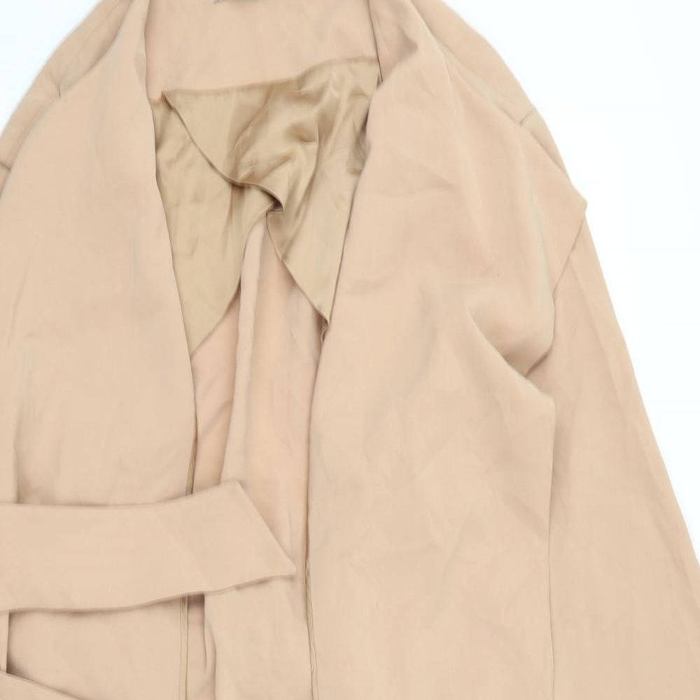 Preworn Womens Beige   Overcoat Jacket Size L