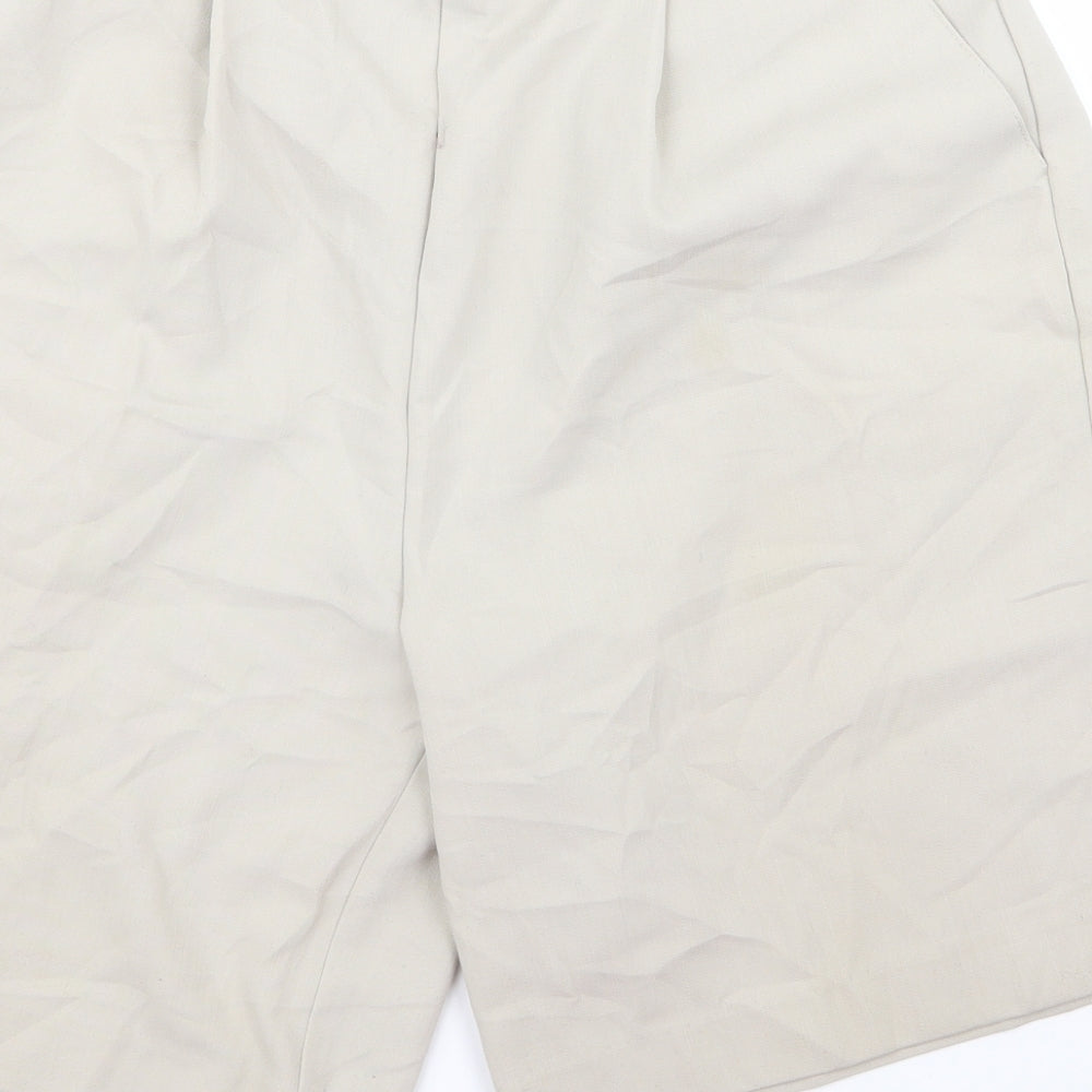 isabelle Womens Beige   Sweat Shorts Size 16