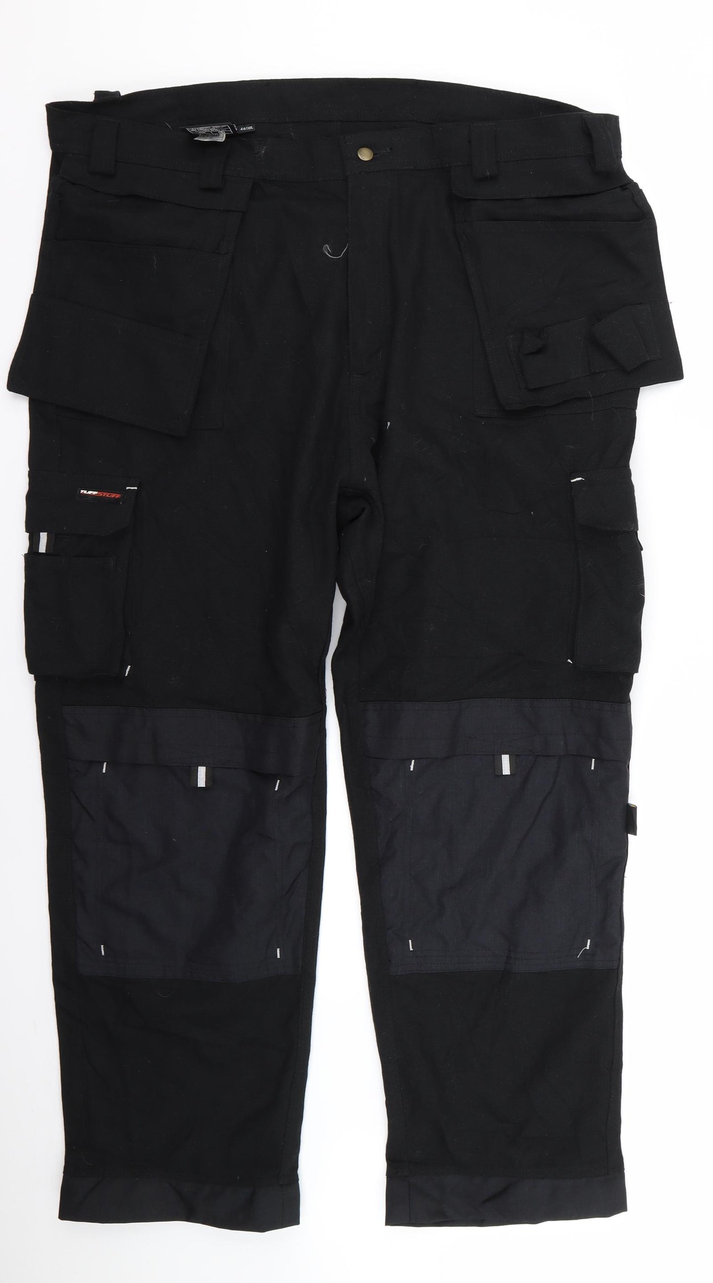 Castle Mens Black   Cargo Trousers Size 44 L26 in