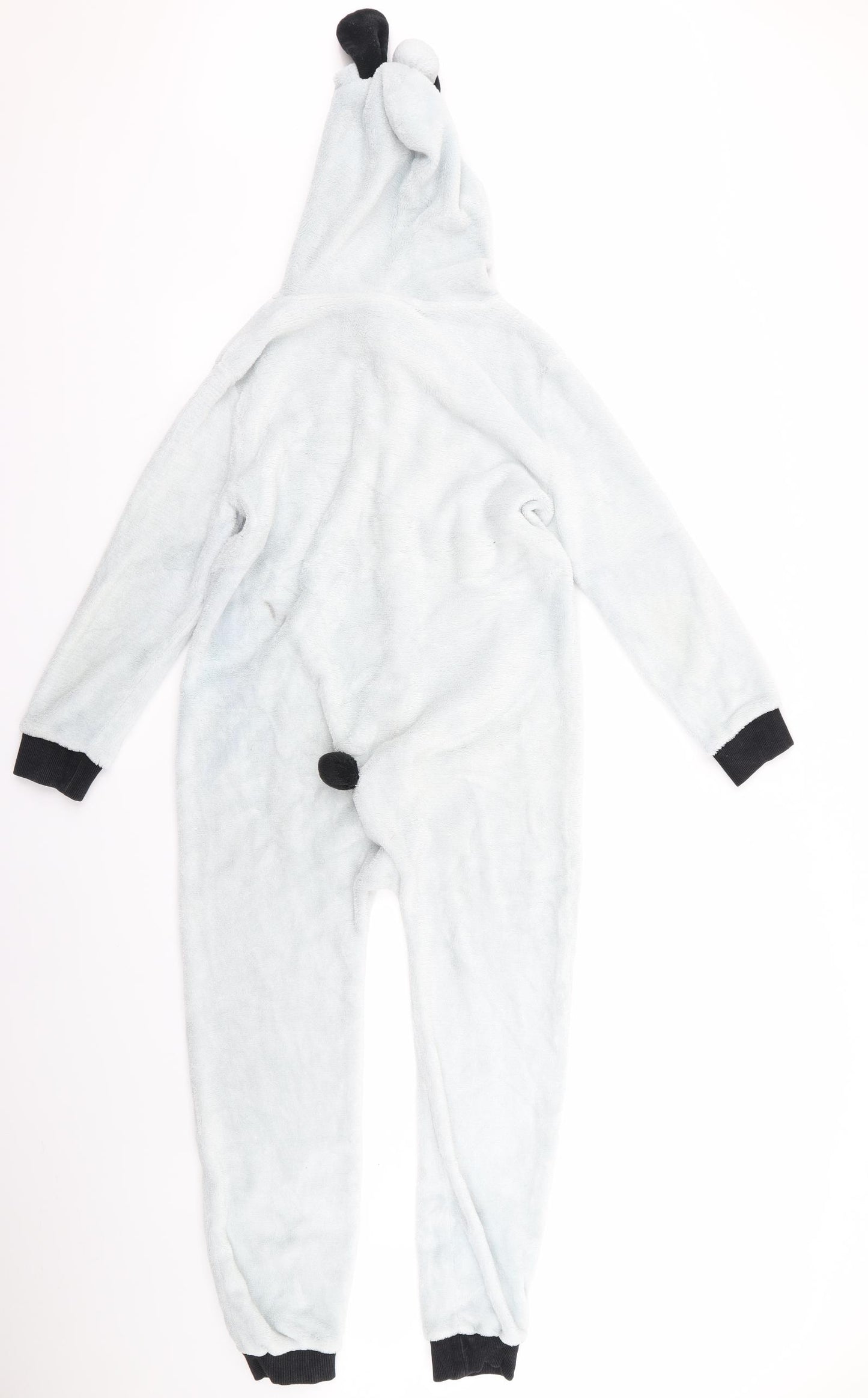 jamjam Girls White  Rayon Top Bodysuit Size 10 Years  - panda