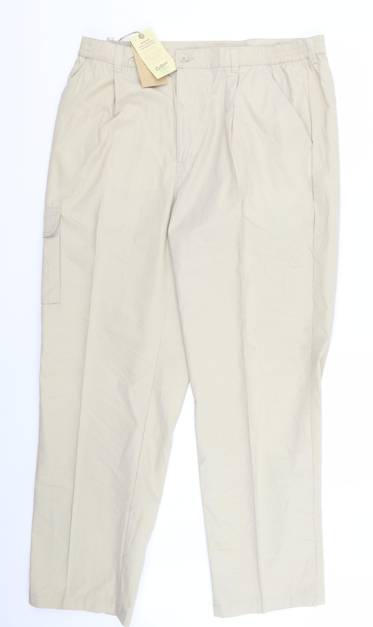 George Mens Beige   Trousers  Size 38 L30 in