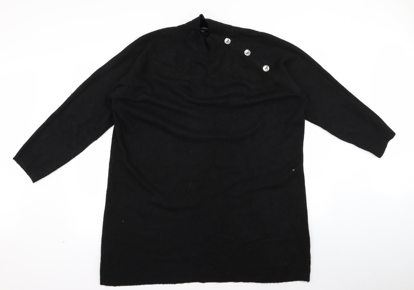 pracocks Womens Black   Pullover Jumper Size XL