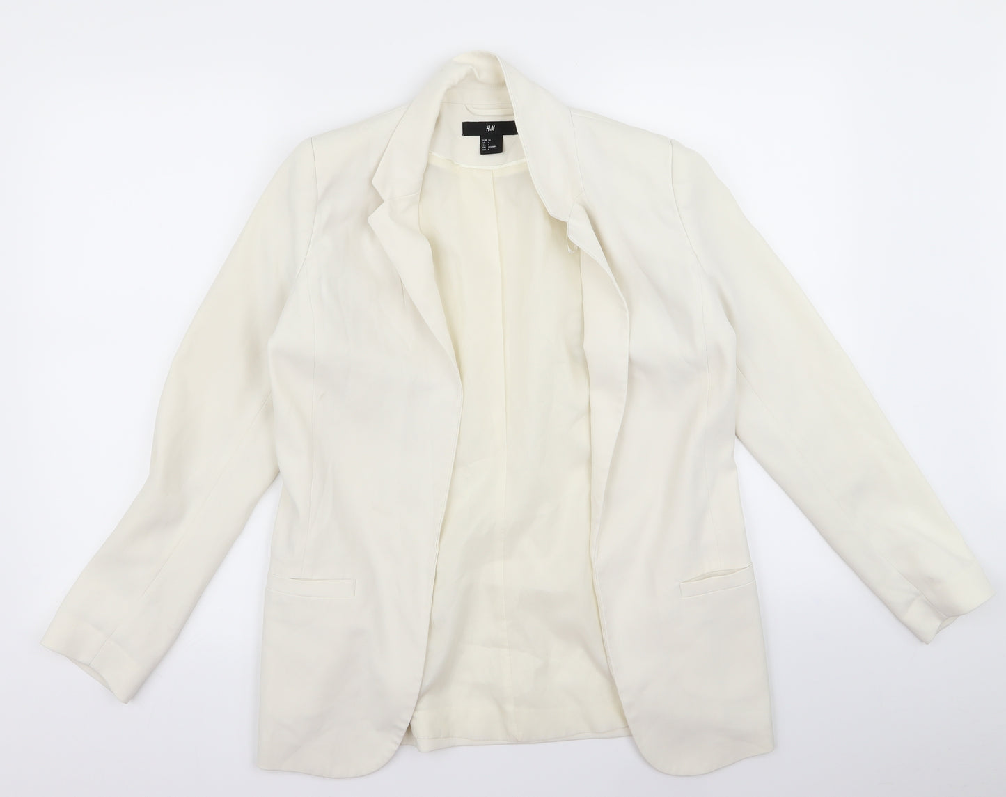 H&M Womens White   Jacket  Size 6