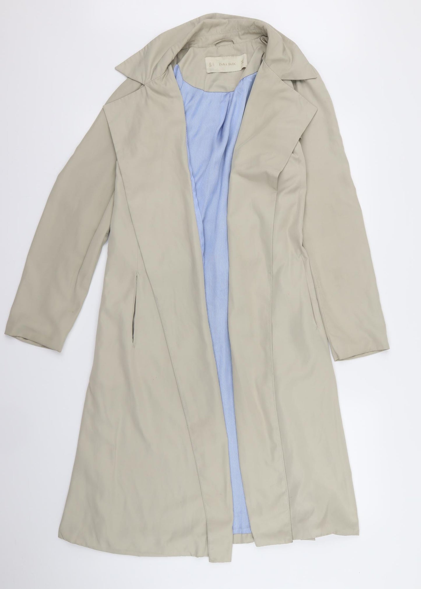 Zara Womens Beige   Overcoat Jacket Size XS