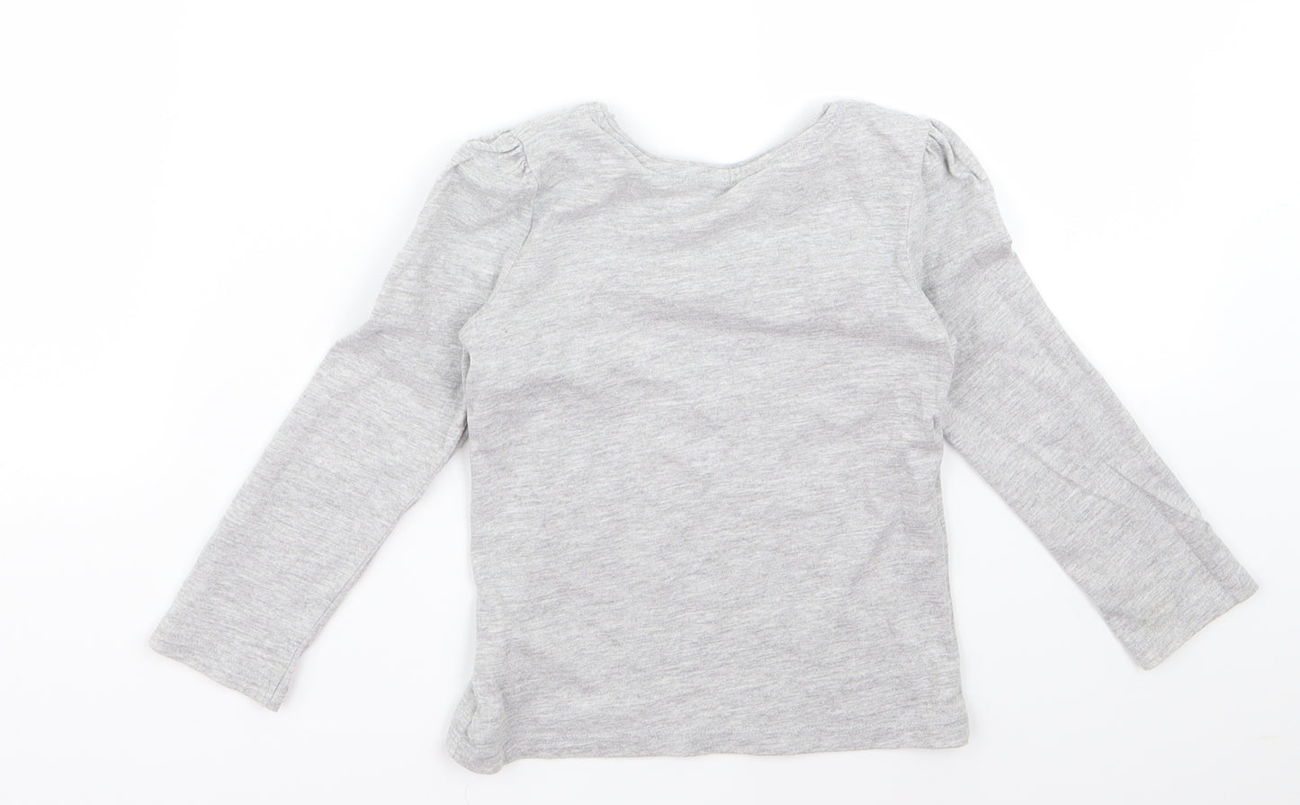 Young Dimension Girls Grey   Basic T-Shirt Size 3 Years  - follow your dreams