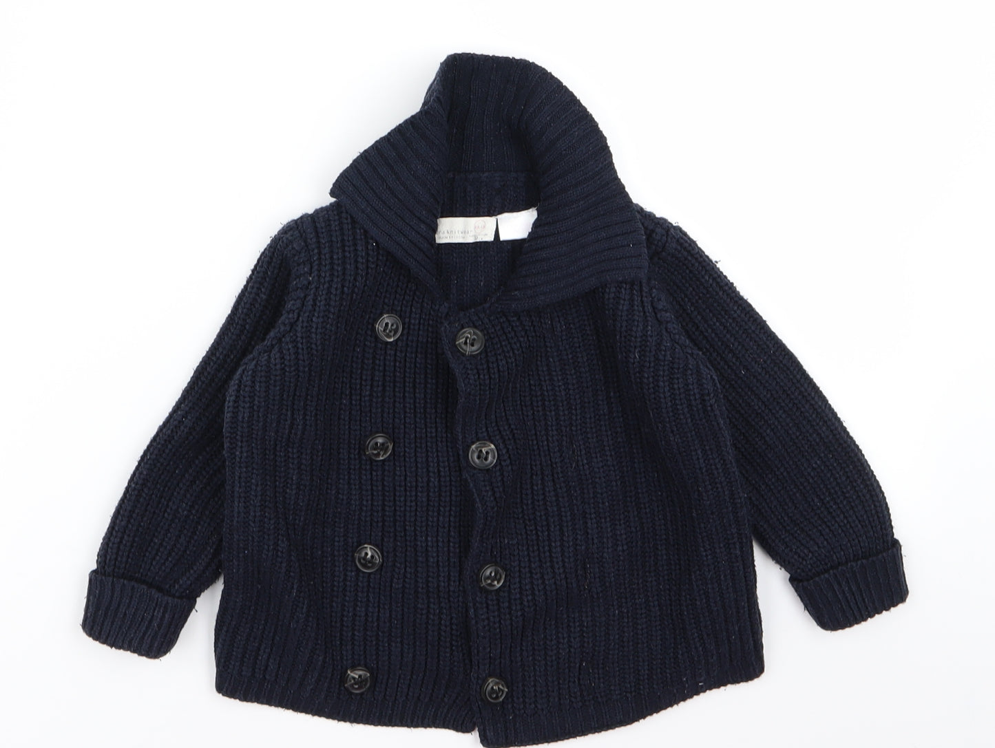 Preworn Boys Black   Jacket  Size 6 Years