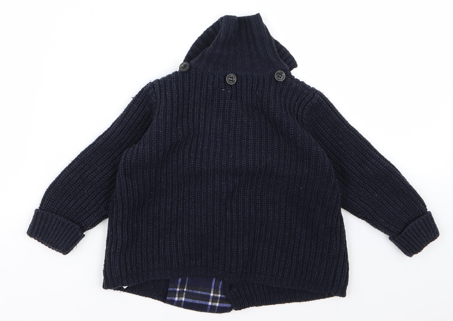 Preworn Boys Black   Jacket  Size 6 Years