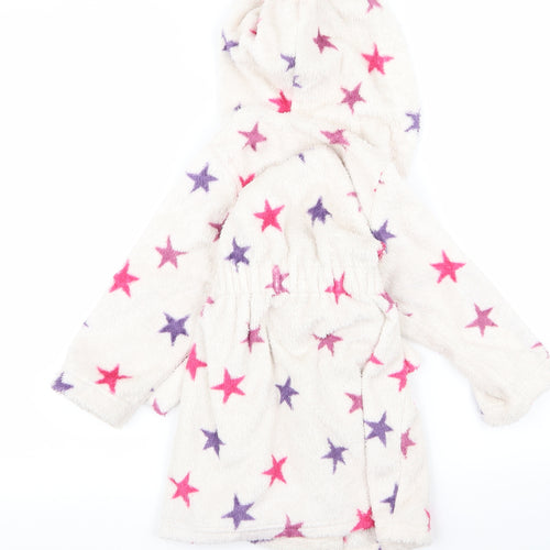 m&s Girls White Floral  Cami Robe Size 2 Years