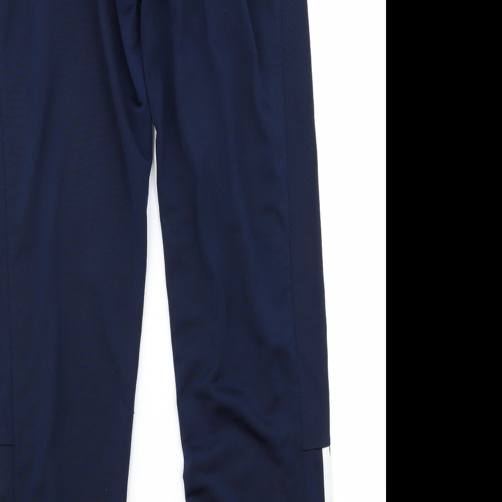 adidas Mens Blue Striped  Trousers  Size 38 L28 in