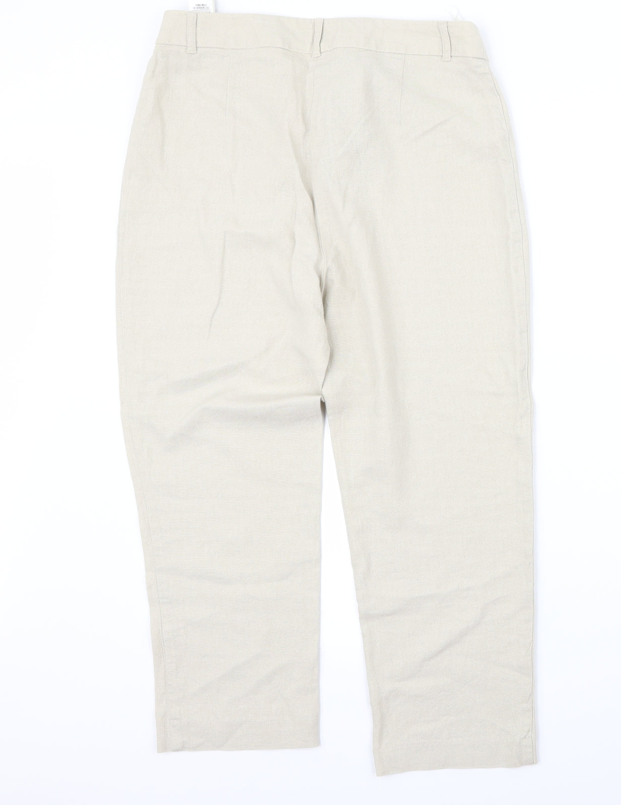m&s Womens Beige   Trousers  Size 8 L20 in