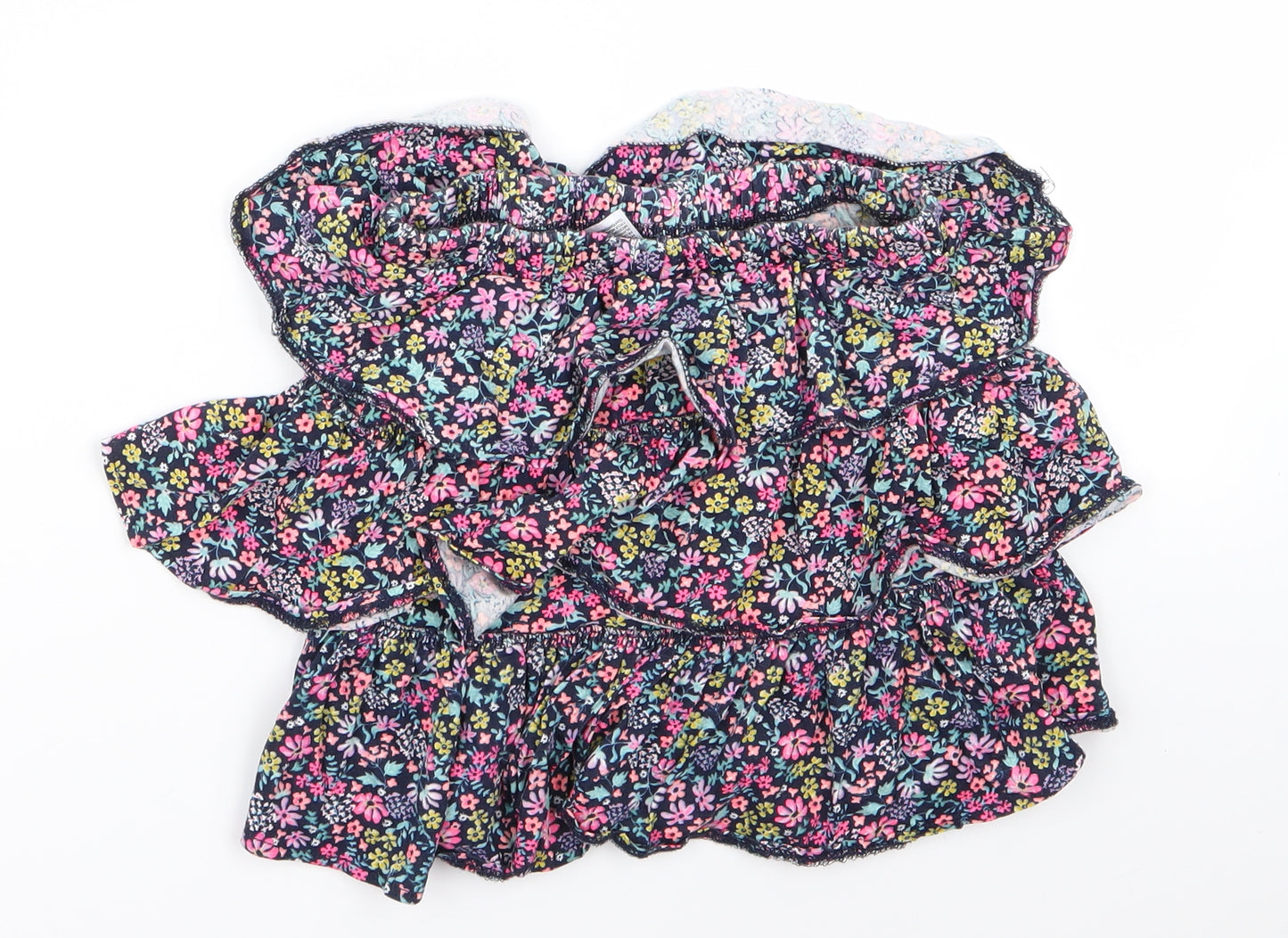 H&M Womens Multicoloured Floral Rayon Flare Set Size 14