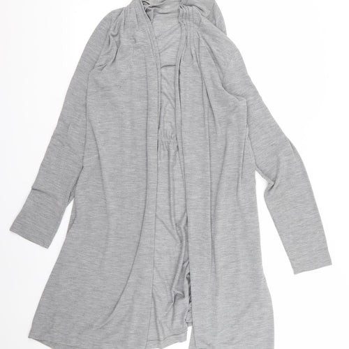 M&Co Womens Grey   Cardigan Jumper Size 6