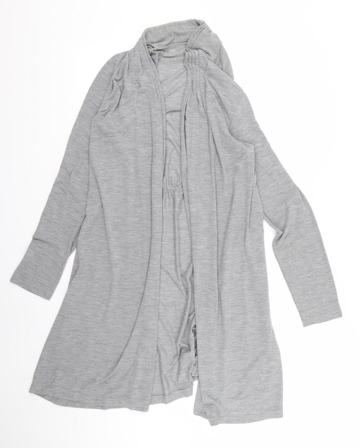 M&Co Womens Grey   Cardigan Jumper Size 6
