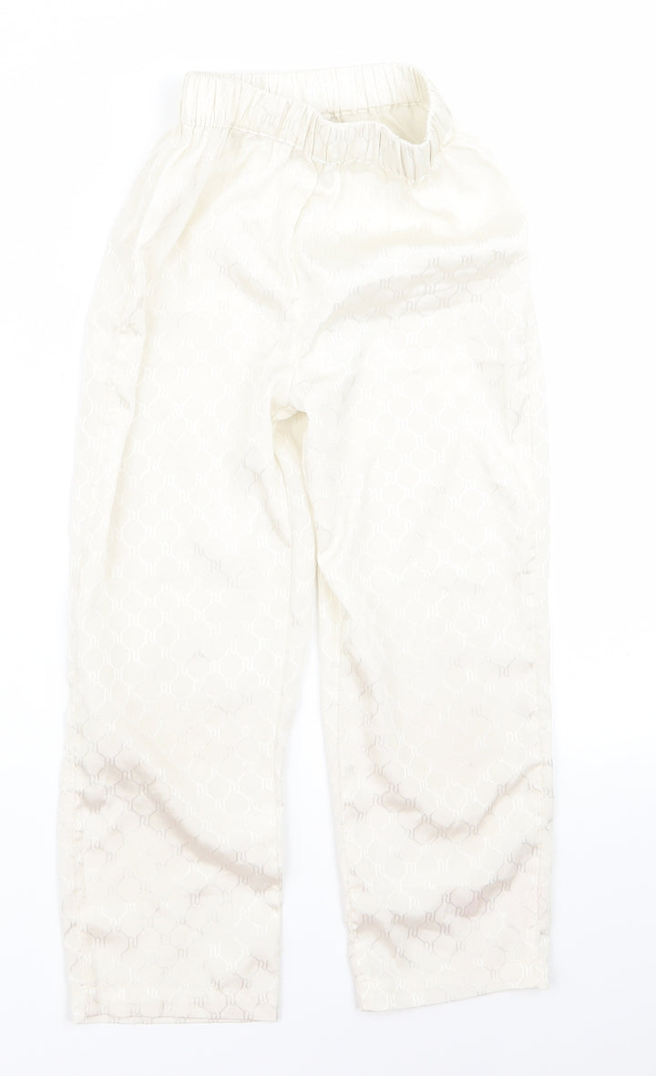 River Island Girls White   Capri Trousers Size 5 Years