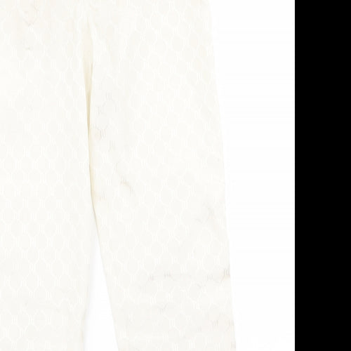 River Island Girls White   Capri Trousers Size 5 Years