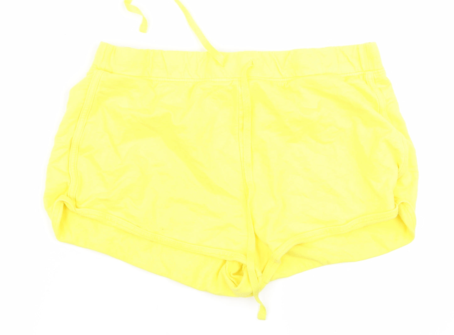 Papaya Womens Yellow   Hot Pants Shorts Size 16
