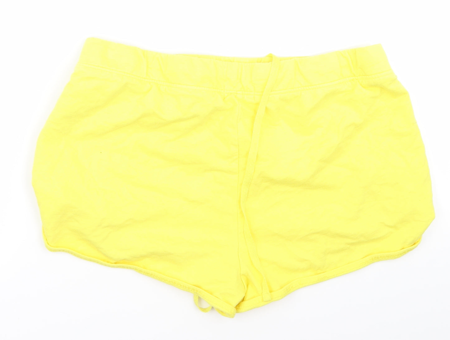 Papaya Womens Yellow   Hot Pants Shorts Size 16