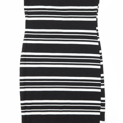 Atmosphere Womens White Striped  Pencil Dress  Size 8