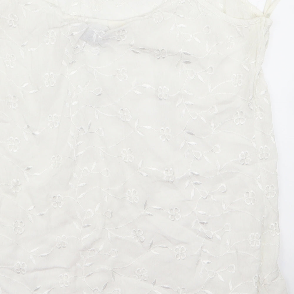 Dorothy Perkins Womens White   Basic Blouse Size 14