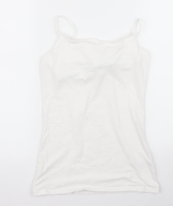 F&F Womens White Basic Tank Size 10
