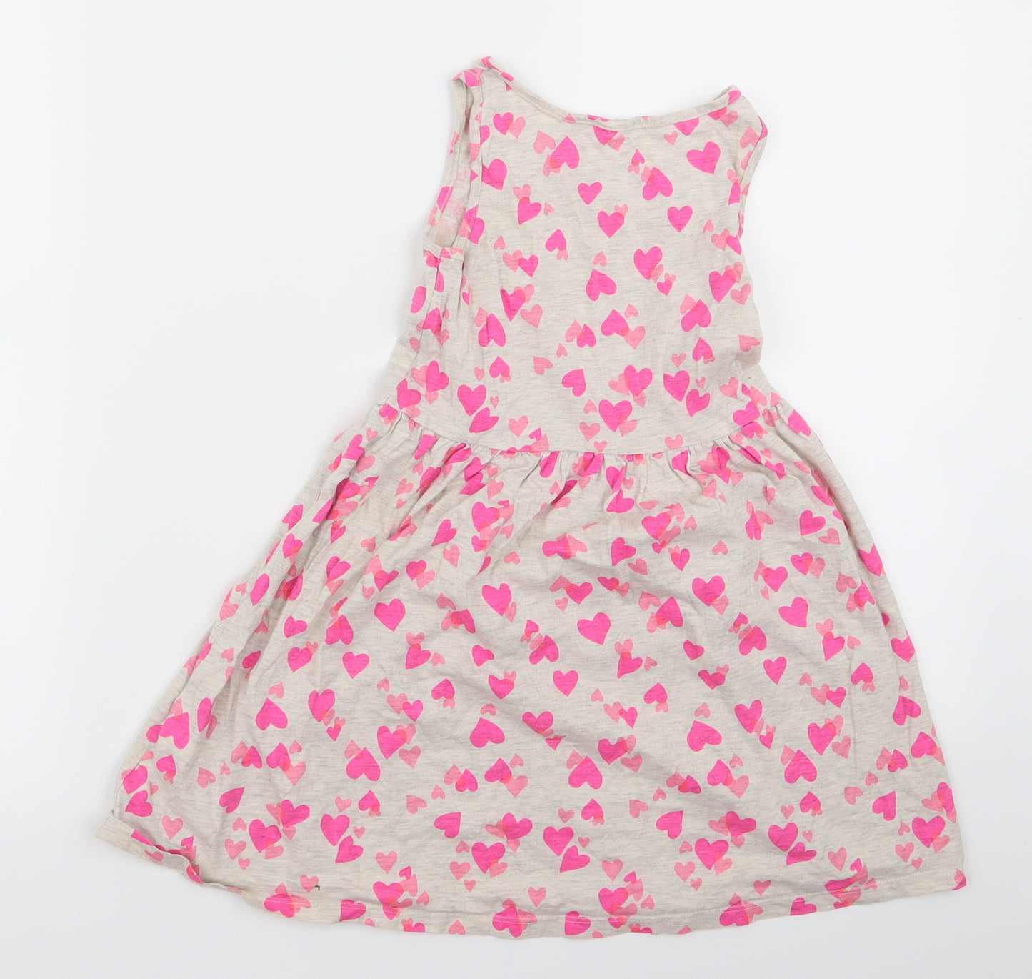 H&M Girls Grey   A-Line  Size 6 Years  - heart