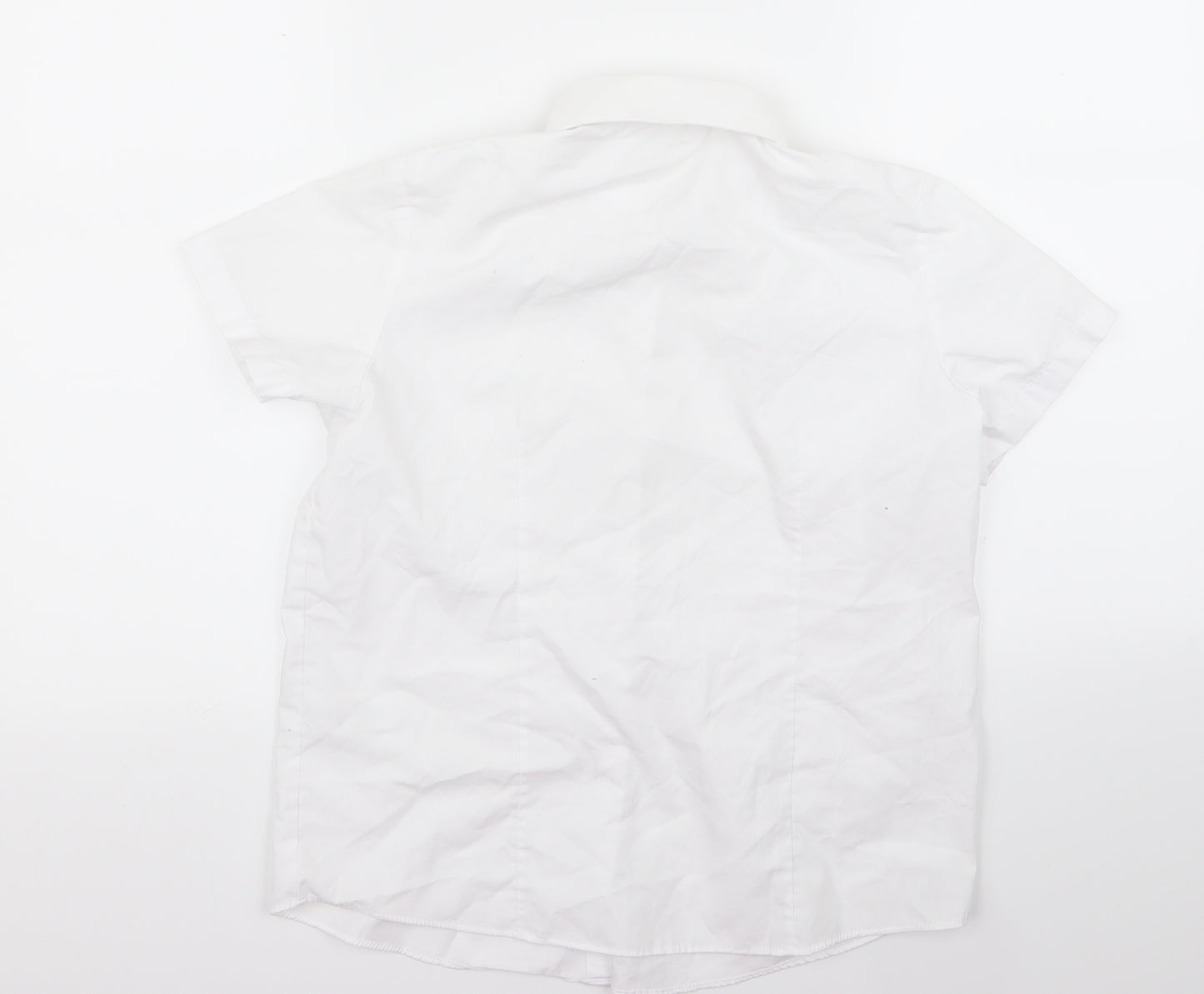 George Girls White  Rayon Basic Button-Up Size 12 Years