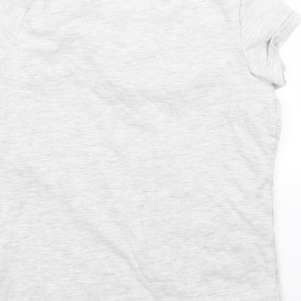 George Girls Grey   Basic T-Shirt Size 6 Years