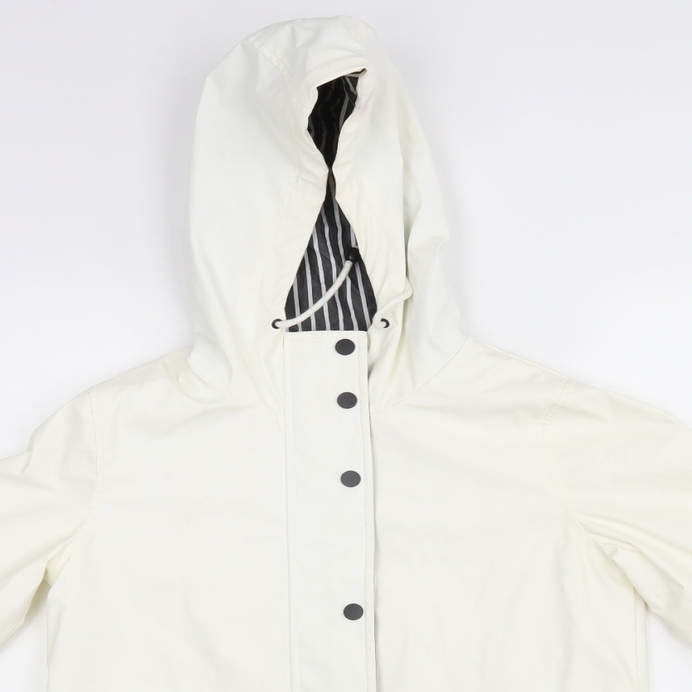 Topshop Womens White   Anorak Coat Size 6