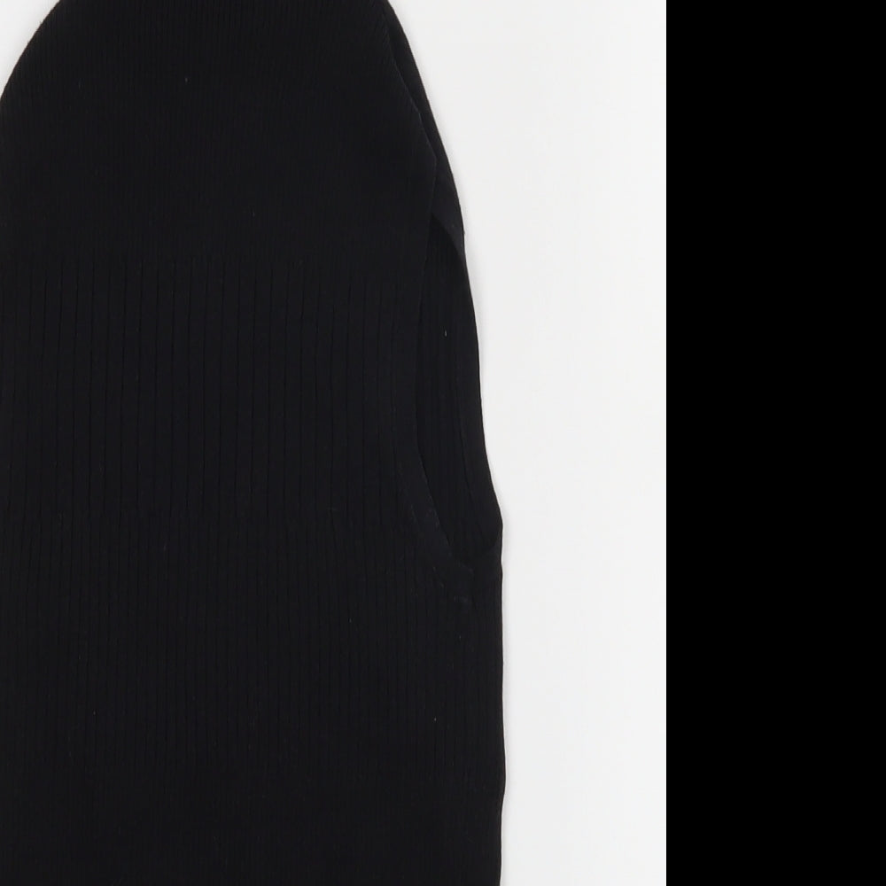 River Island Womens Black   Basic Tank Size 6