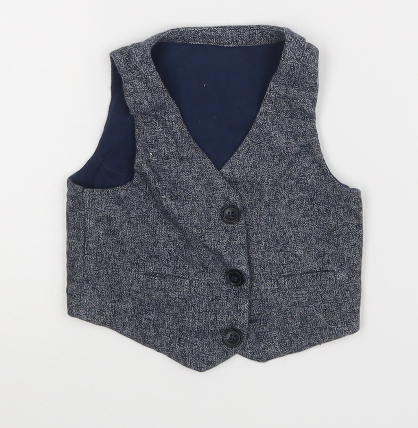 Primark Baby Blue    Waistcoat Size 6-9 Months