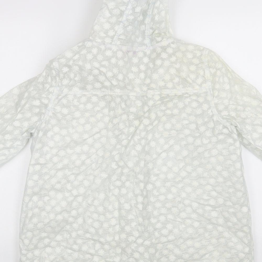 F&F Girls White   Anorak Coat Size 13-14 Years