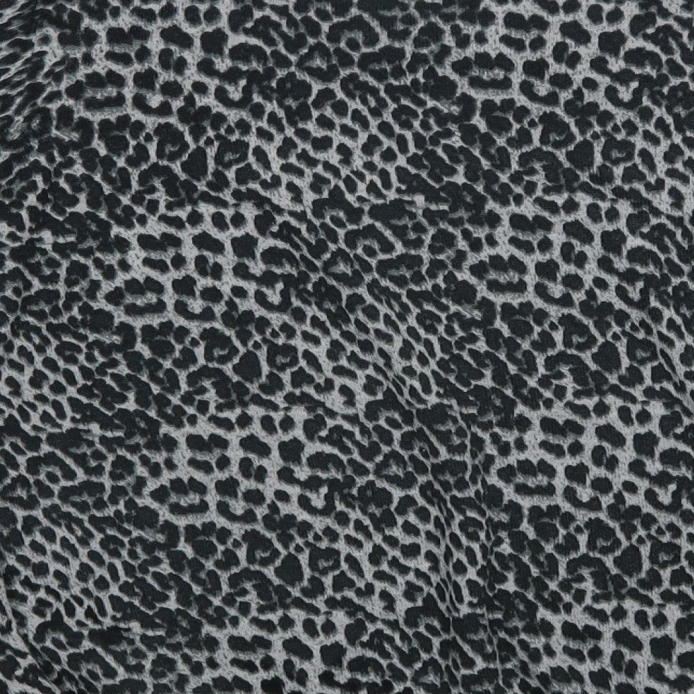 Primark Womens Grey Animal Print  Pullover Jumper Size XS