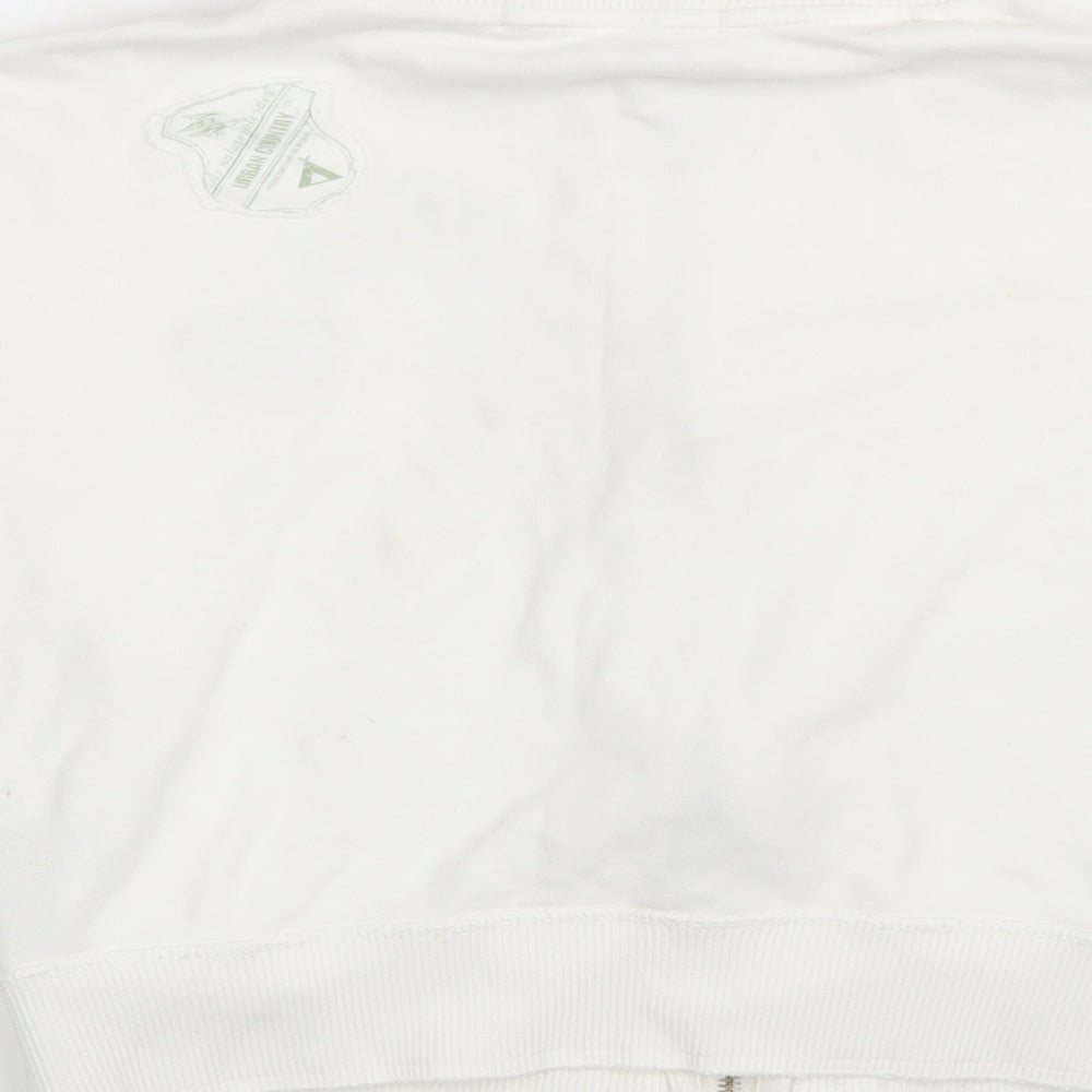 River Island Womens White   Full Zip Jumper Size 10