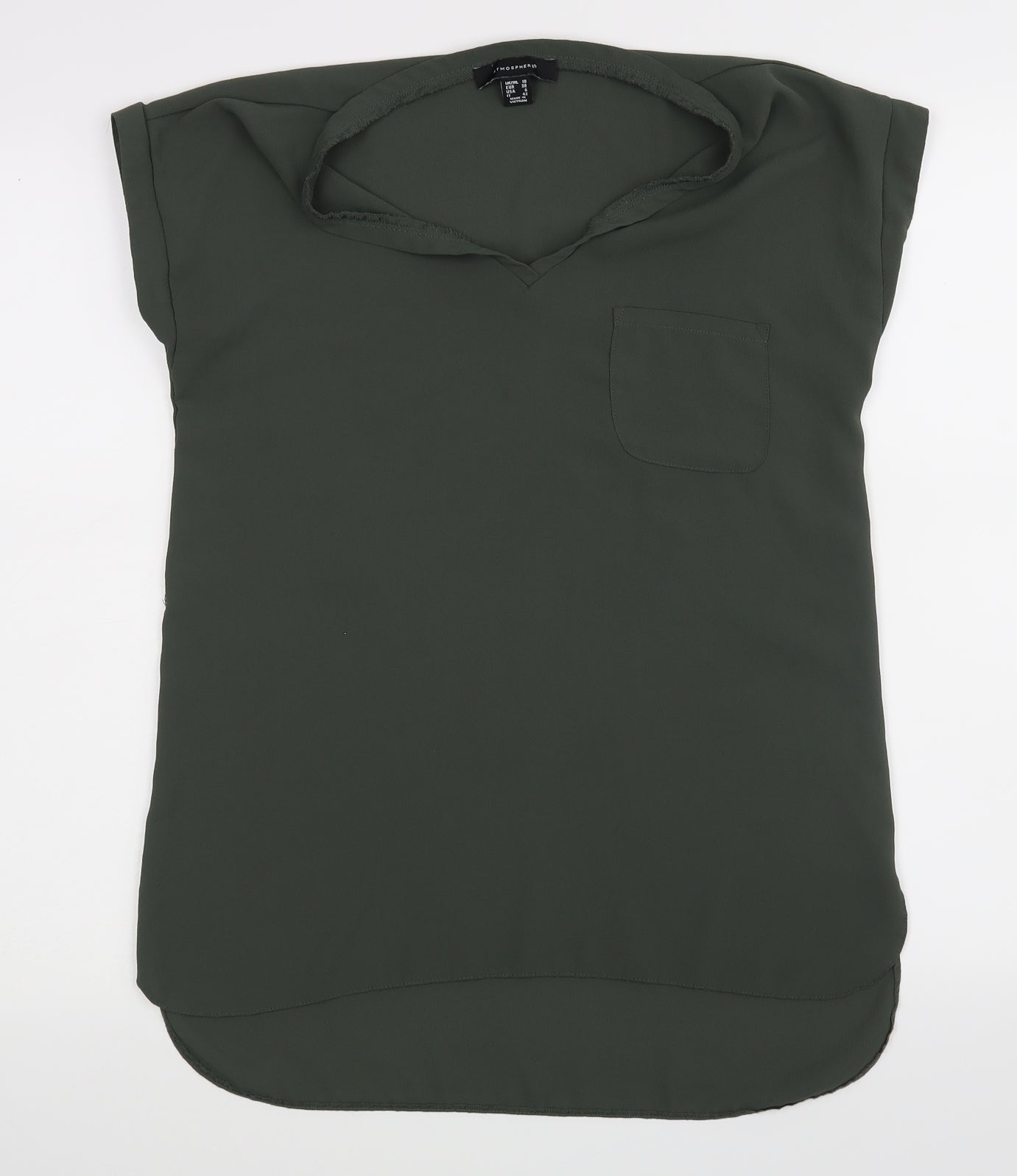 Atmosphere Womens Green   Basic Blouse Size 10