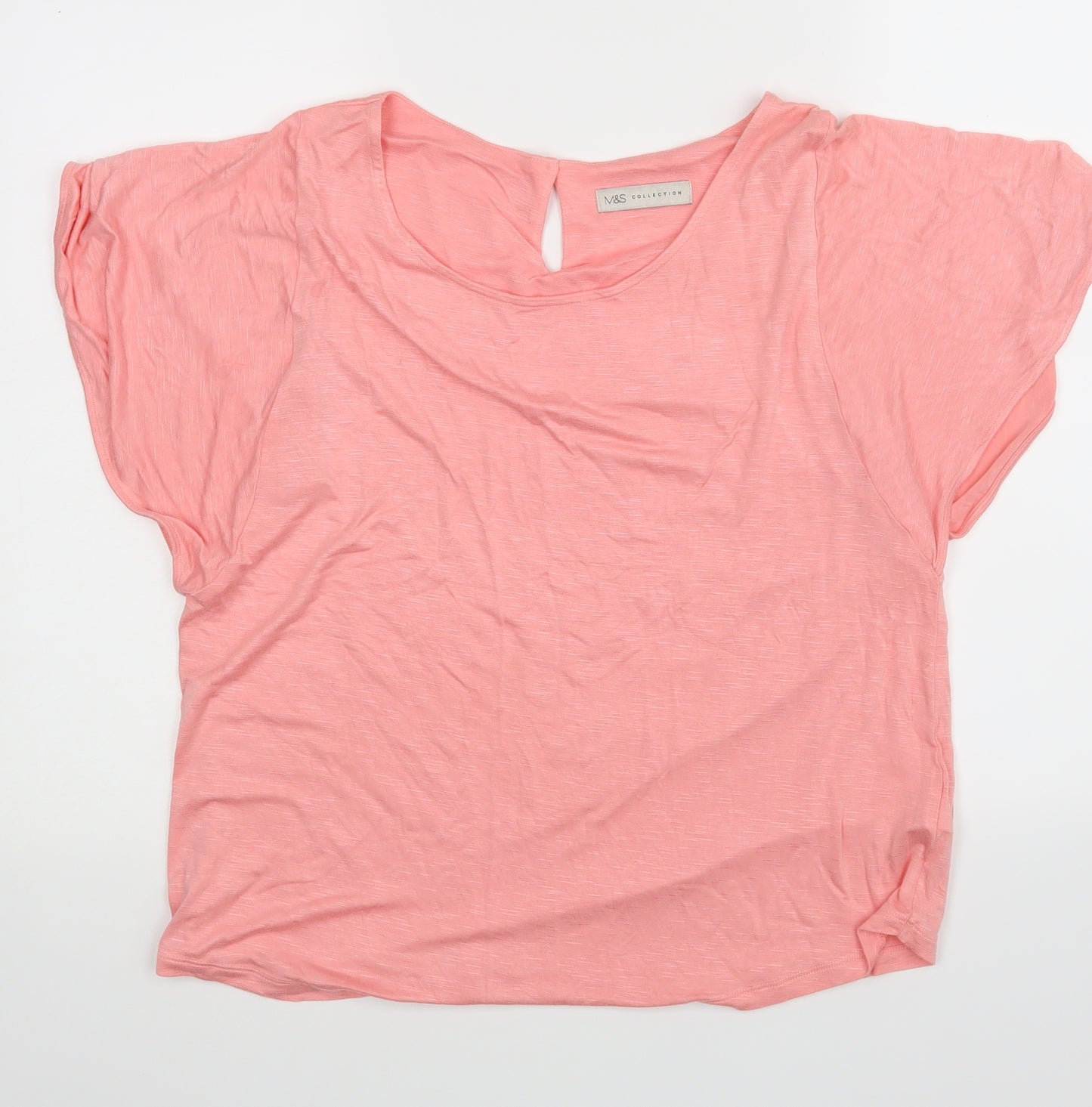 M&S Womens Pink   Basic Blouse Size 14