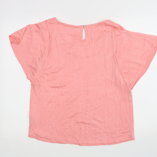 M&S Womens Pink   Basic Blouse Size 14