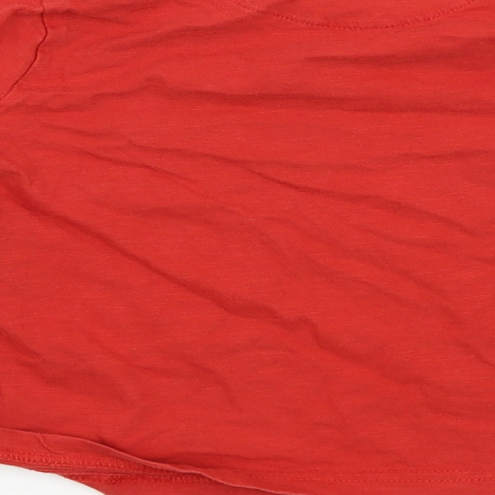 M&S Boys Red   Basic T-Shirt Size 3-4 Years