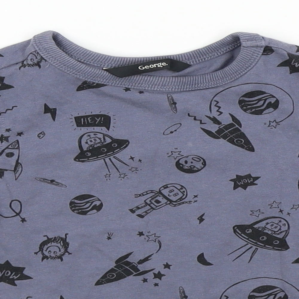 George Boys Blue   Basic T-Shirt Size 12-18 Months