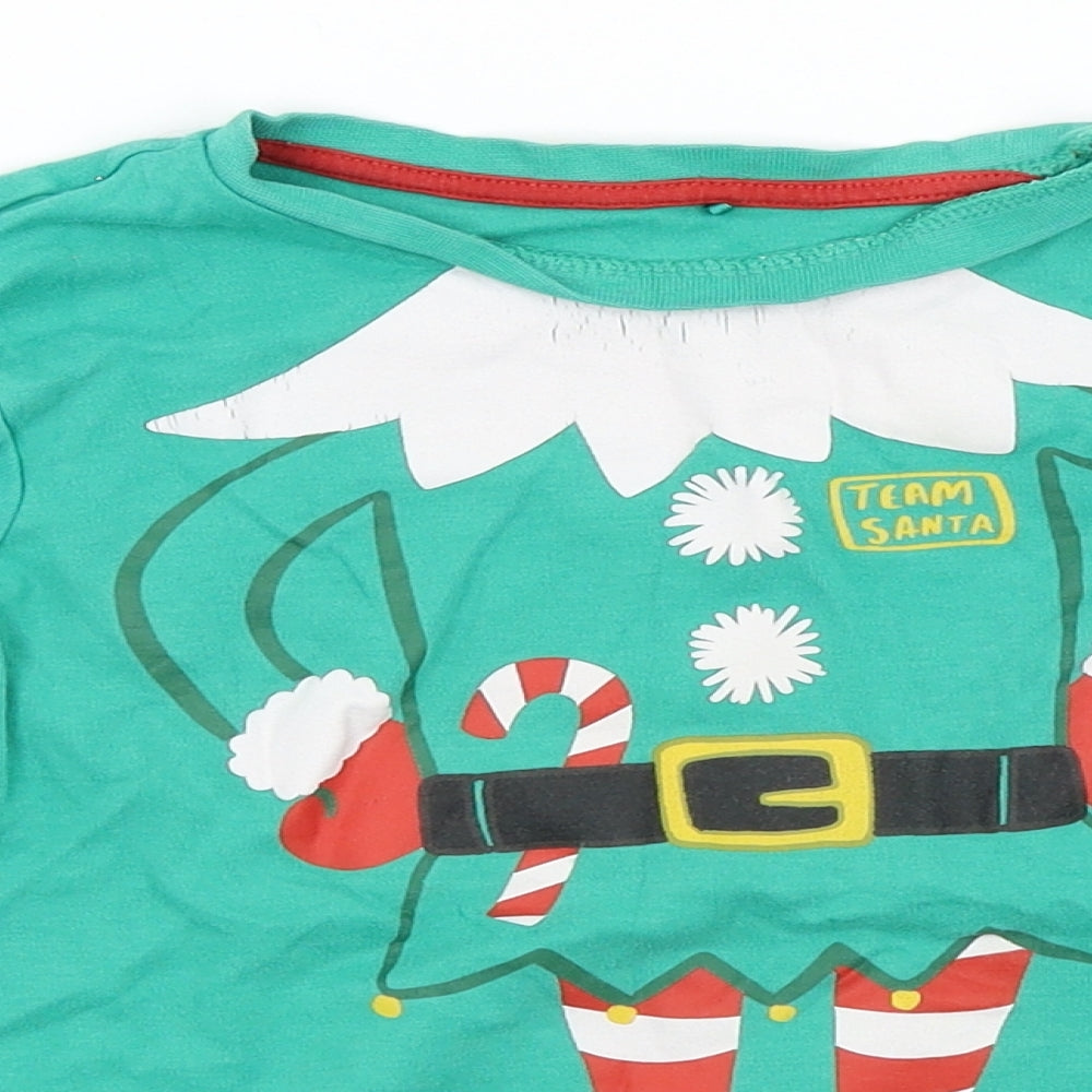 George Boys Green   Basic T-Shirt Size 7-8 Years  - Elf