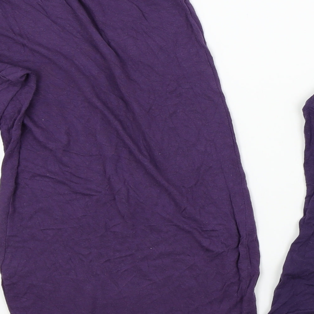 ET VOUS Womens Purple Solid  Babydoll Pyjama Set Size 16