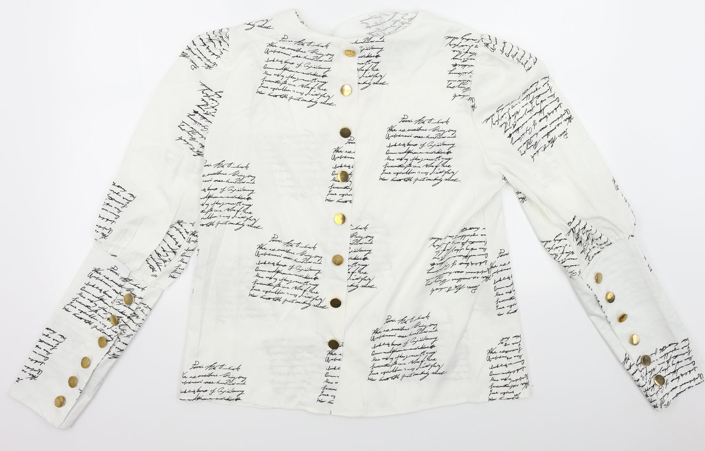 CBR Womens White   Basic Button-Up Size L