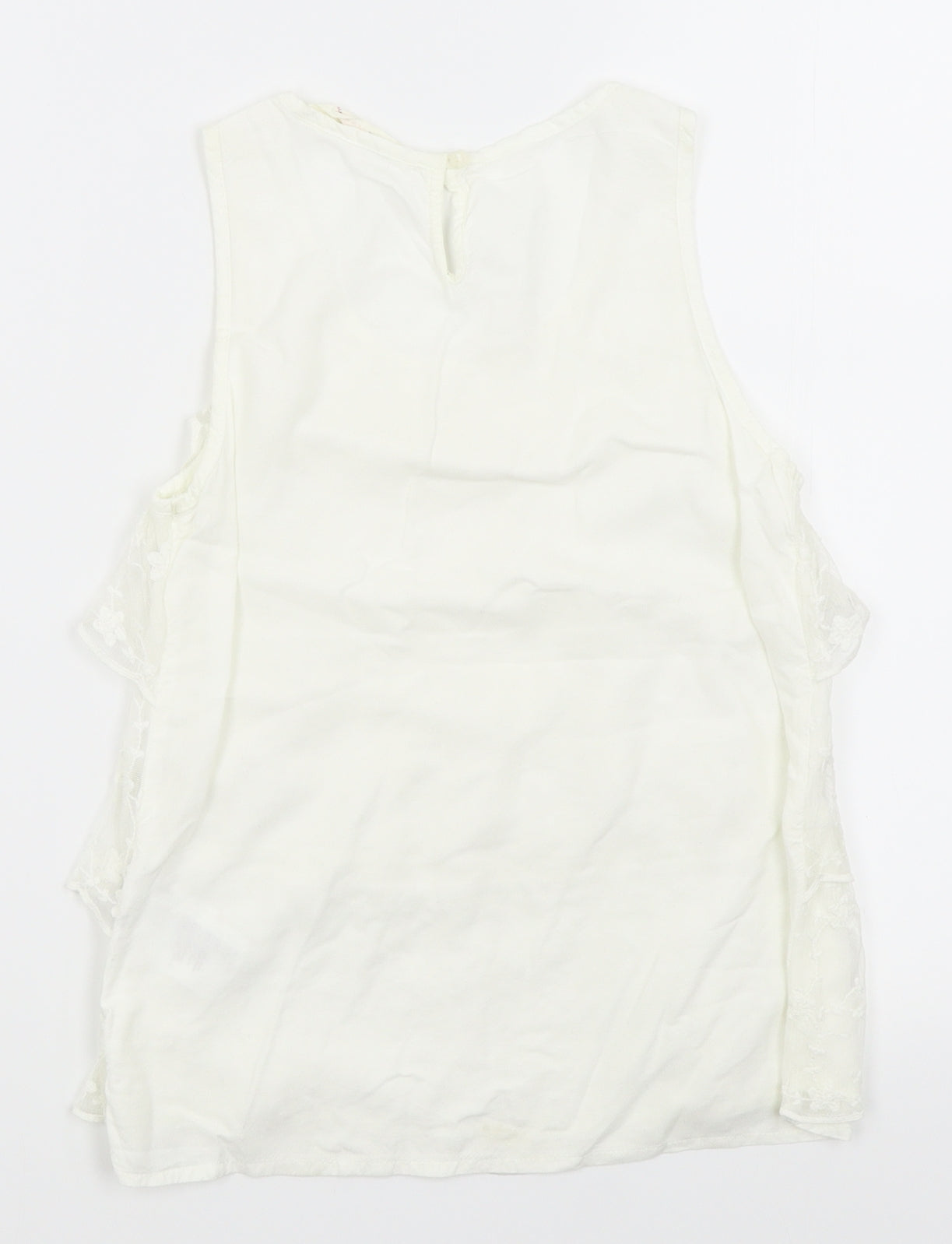 H&M Girls White   Basic Blouse Size 10-11 Years