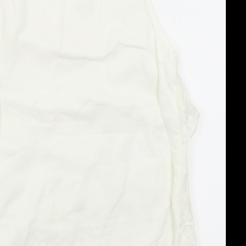 H&M Girls White   Basic Blouse Size 10-11 Years