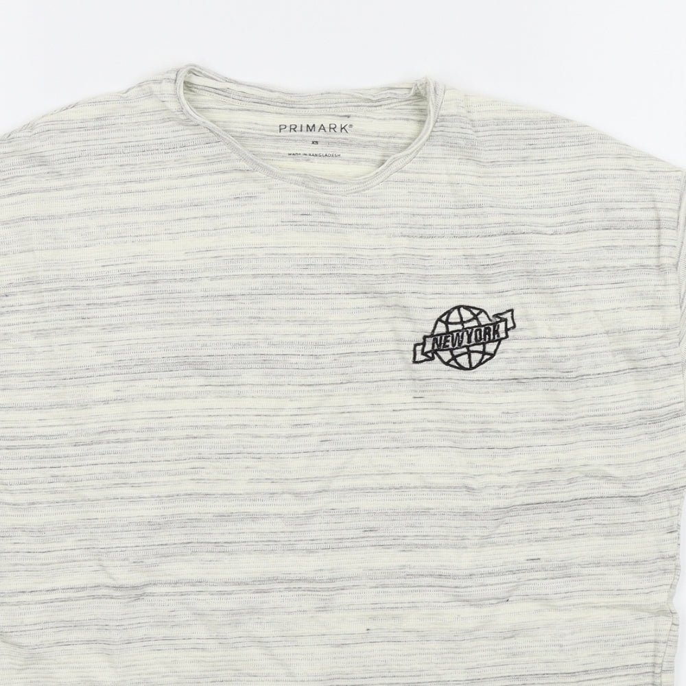 Primark Mens White    T-Shirt Size XS