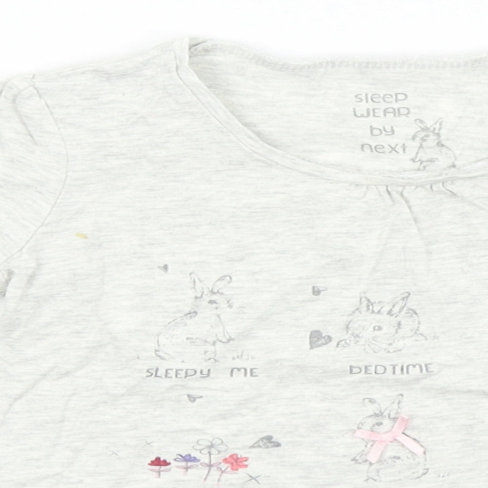 NEXT Baby Grey   Basic T-Shirt Size 12-18 Months  - bunny