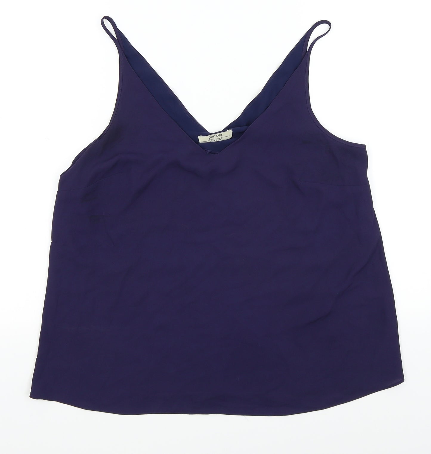 Papaya Womens Blue   Basic Tank Size 14