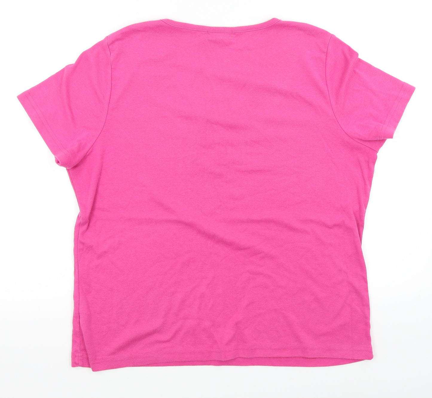 BM Womens Pink   Basic T-Shirt Size L