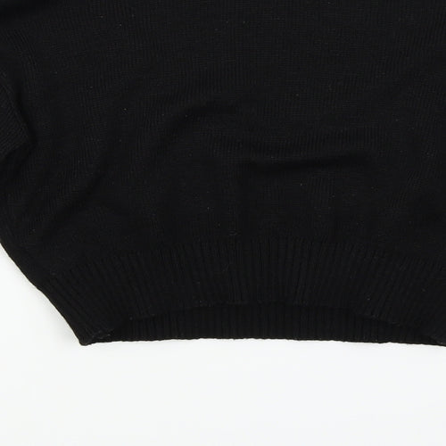 Femme Luxe Womens Black   Pullover Jumper Size M