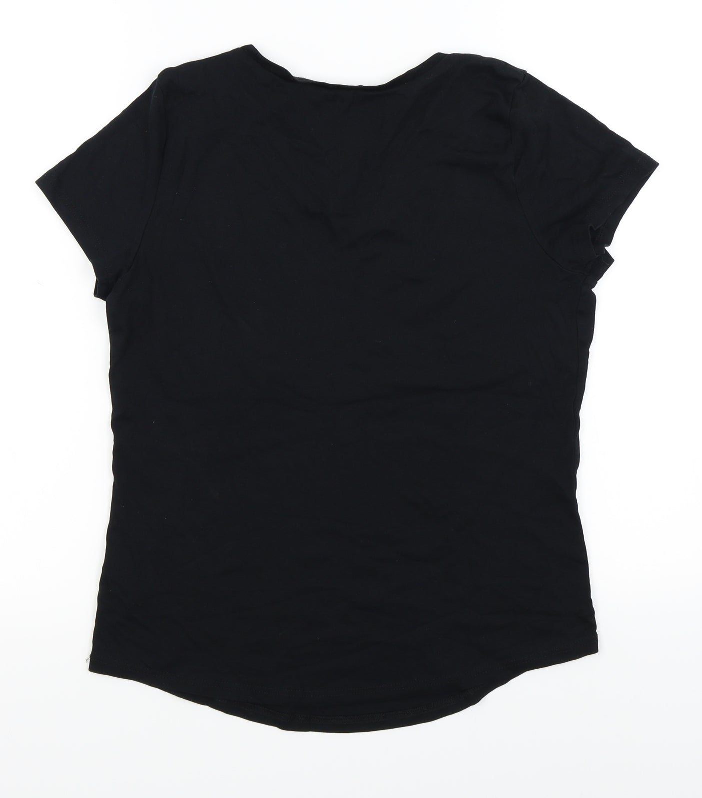 BHS Womens Black   Basic T-Shirt Size 14