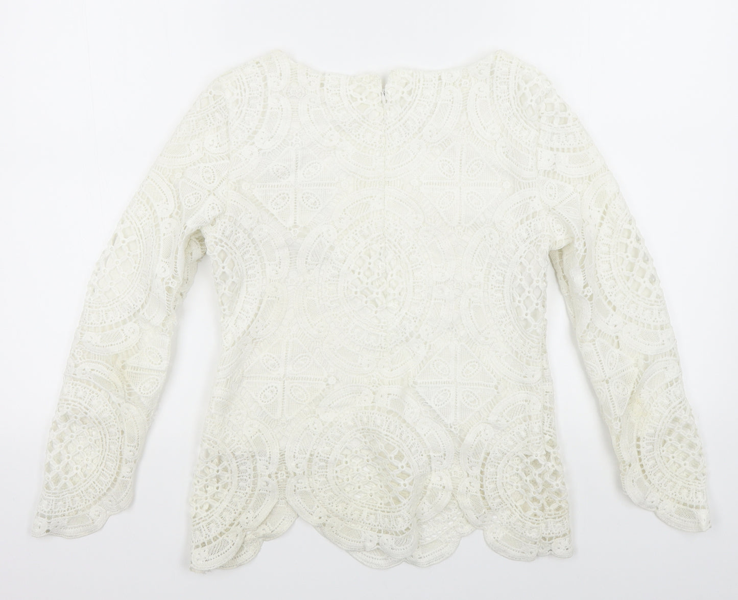 Pamplemouse Womens White   Basic Blouse Size M